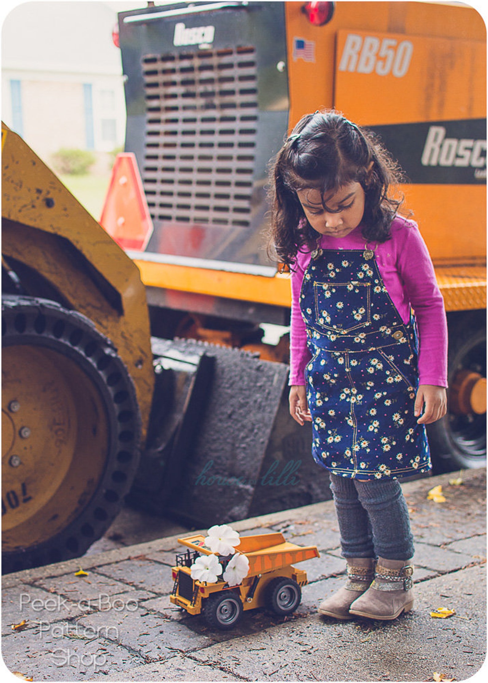 Gerber Daisy Overalls Set
