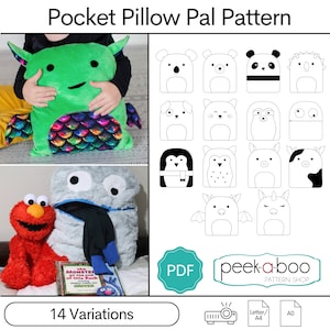 Pocket Pillow Pal PDF Sewing Pattern