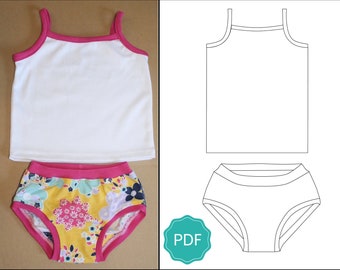 Classic Panties & Camisole: Girl's Underwear Sewing Pattern