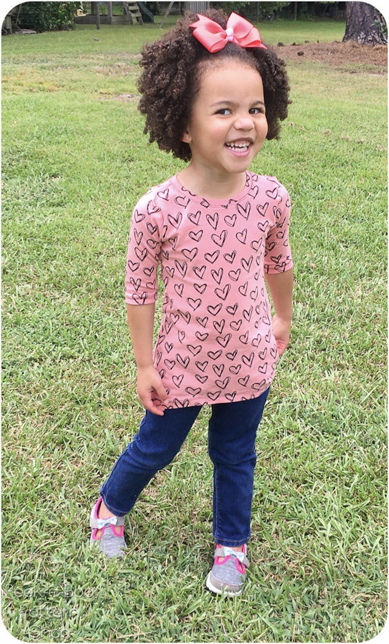 Delaney Dress & Tunic PDF Sewing Pattern: Girls tunic pattern, girls dress pattern, girls hoodie pattern image 10