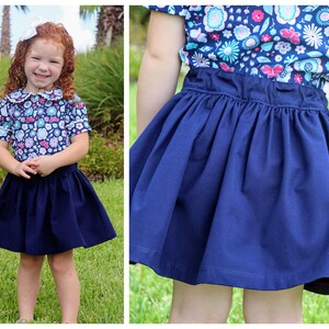 Molly Schoolgirl Skirt: Girls Skirt with Suspenders PDF Pattern, Baby Skirt PDF Pattern, Toddler Skirt PDF Pattern image 4