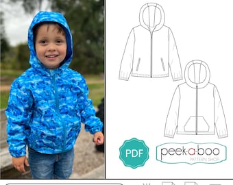 Padrão de costura corta-vento Zephyr infantil