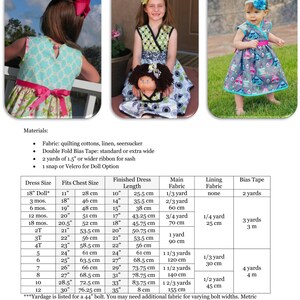 Audrey Cross Over Party Dress: Girls Wrap Dress Pattern, Baby Wrap Dress Pattern, Doll Dress Pattern image 3