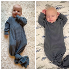 Patrón de costura de vestido de bebé anudado con cuello de regazo imagen 8