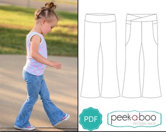 Kid's Flared Leggings PDF Sewing Pattern
