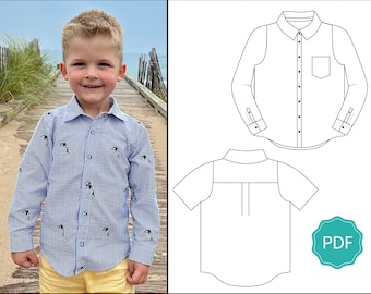 Classic Oxford Button-Up Shirt Pattern