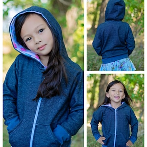 Kid's Adventure Jacket Sewing Pattern Kid's Hoodie Sewing Pattern Kid's Bomber Jacket Sewing Pattern image 3