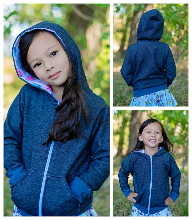 Kid's Adventure Jacket Sewing Pattern Kid's Hoodie Sewing Pattern Kid's Bomber Jacket Sewing Pattern image 3