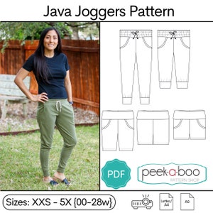 Java Joggers for Women PDF Sewing Pattern
