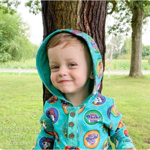 Declan Pullover PDF Sewing Pattern: Polo, Henly & Hoodie Sewing Pattern ...