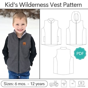 Kid&#39;s Wilderness Vest Pattern
