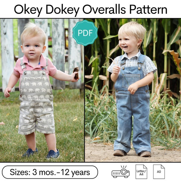 Okey Dokey Overalls Sewing Pattern