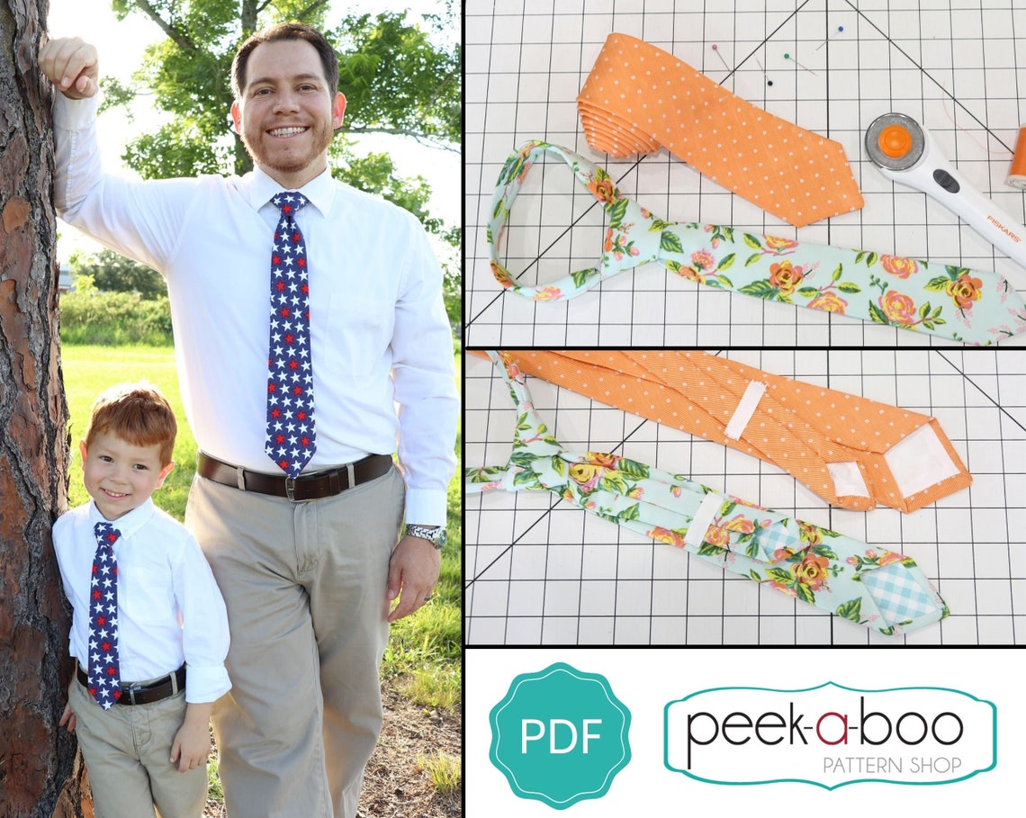 Classic Necktie PDF Sewing Pattern Etsy UK