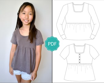Girl's Babydoll Top Pattern