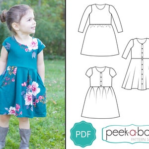 Everly Dress PDF Sewing Pattern