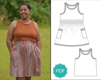 Sedona Kleid & Tank-Muster für Frauen