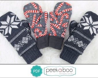 Mistletoe Mittens PDF Sewing Pattern