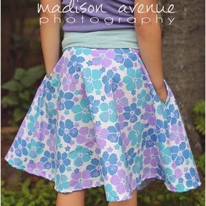 Spunky Girl Skater Skirt PDF Sewing Pattern for Girls - Etsy