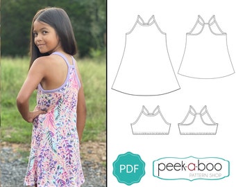 Girl's Firefly Dress & Top PDF Sewing Pattern