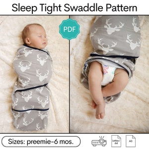 Sleep Tight Swaddle Sewing Pattern