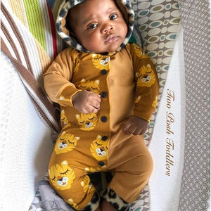 Cozy Kid Coveralls PDF Sewing Pattern / Coveralls Pattern / Kids Pajamas Sewing Pattern / Bodysuit Pattern / Baby Pajama Sewing Pattern image 9