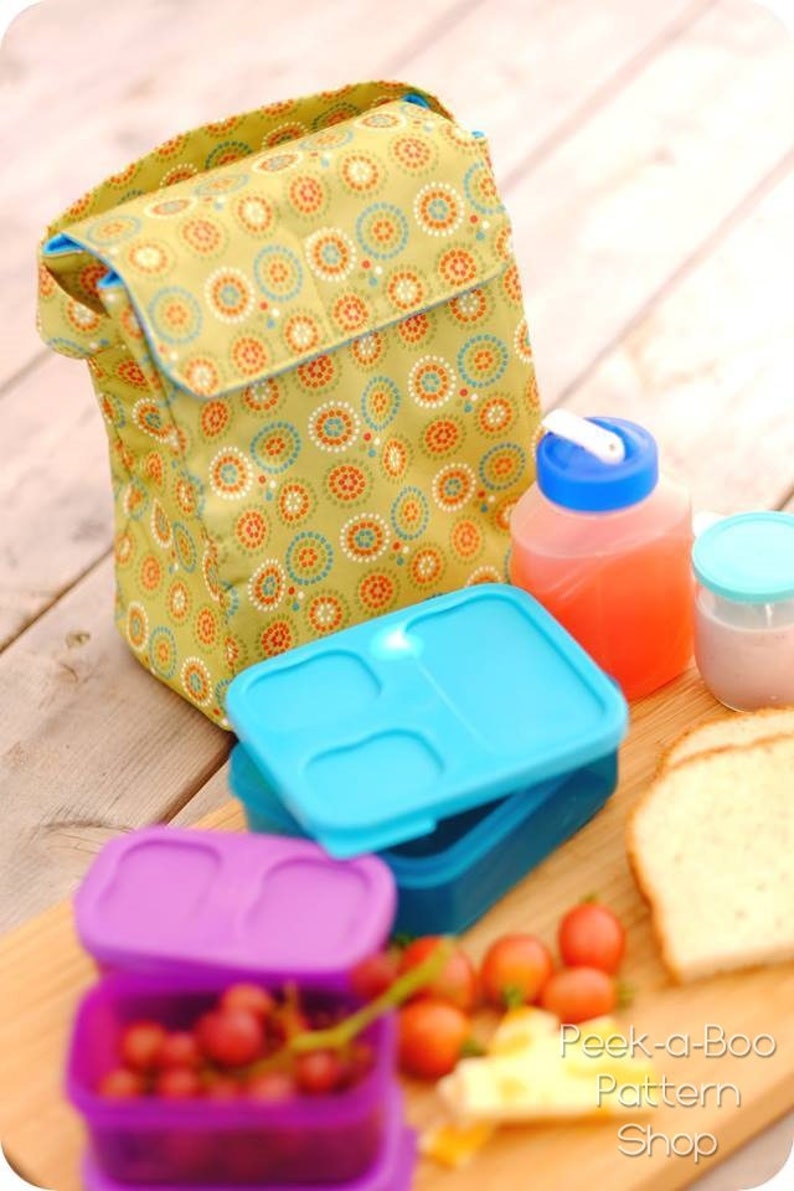 Grab N' Go Lunch Bag Sewing Pattern Lunch Box Sewing Etsy