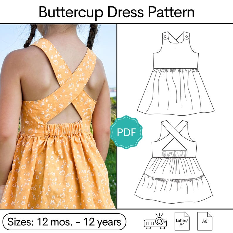 Butercup Pattern Buttercup Dress Pattern - Etsy