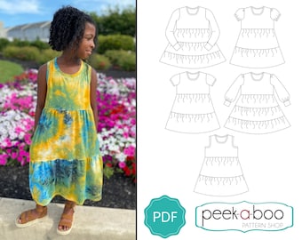 Cassidy Girl's Tiered Dress Pattern