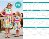 Wildflower Dress PDF Sewing Pattern: Girls Dress Pattern, Baby Dress Pattern, Flower Girl, Party Dress