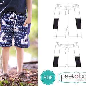 Baja Shorts Sewing Pattern: Kids Shorts Sewing Pattern Baby - Etsy