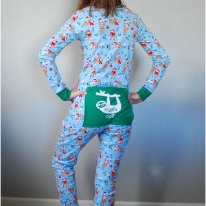 Adult Long Johns PDF Sewing Pattern: Adult One-Piece Pajamas, Adult Union Suit, Family PJs image 9