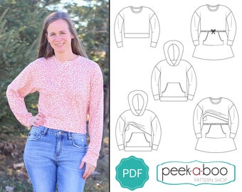 Women's Saturday Sweatshirt Sewing Pattern