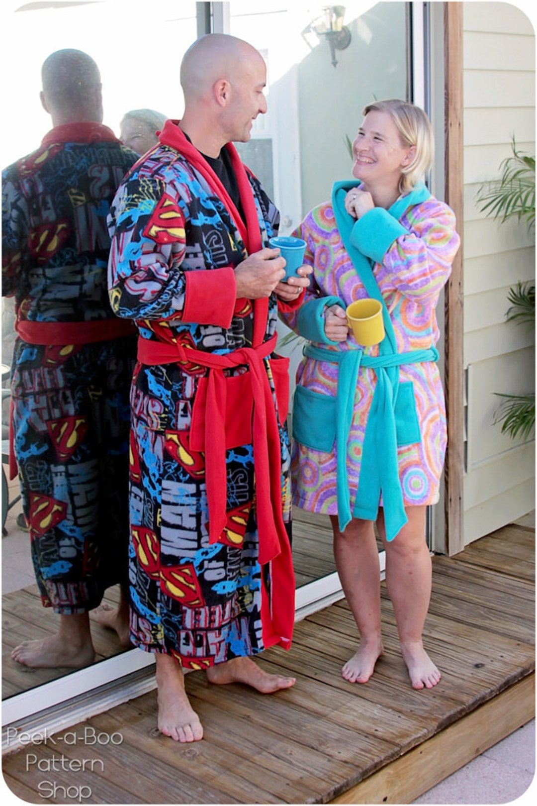 Bathing Robe Sewing Pattern Riverside Robe: Adult Bath Robe Sewing Pattern - Etsy