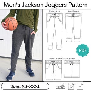 Jackson Joggers for Men PDF Sewing Pattern