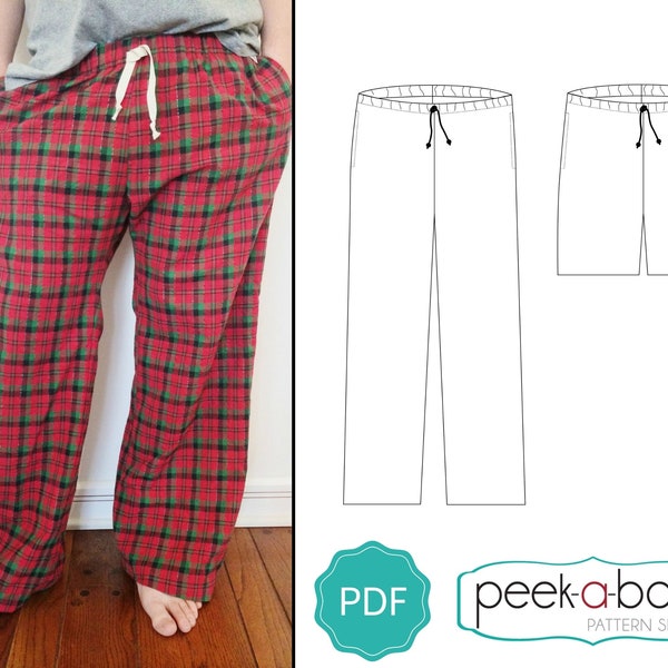 Pajama Pants Pattern Etsy