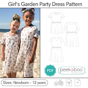 Girl&#39;s Garden Party Dress Sewing Pattern