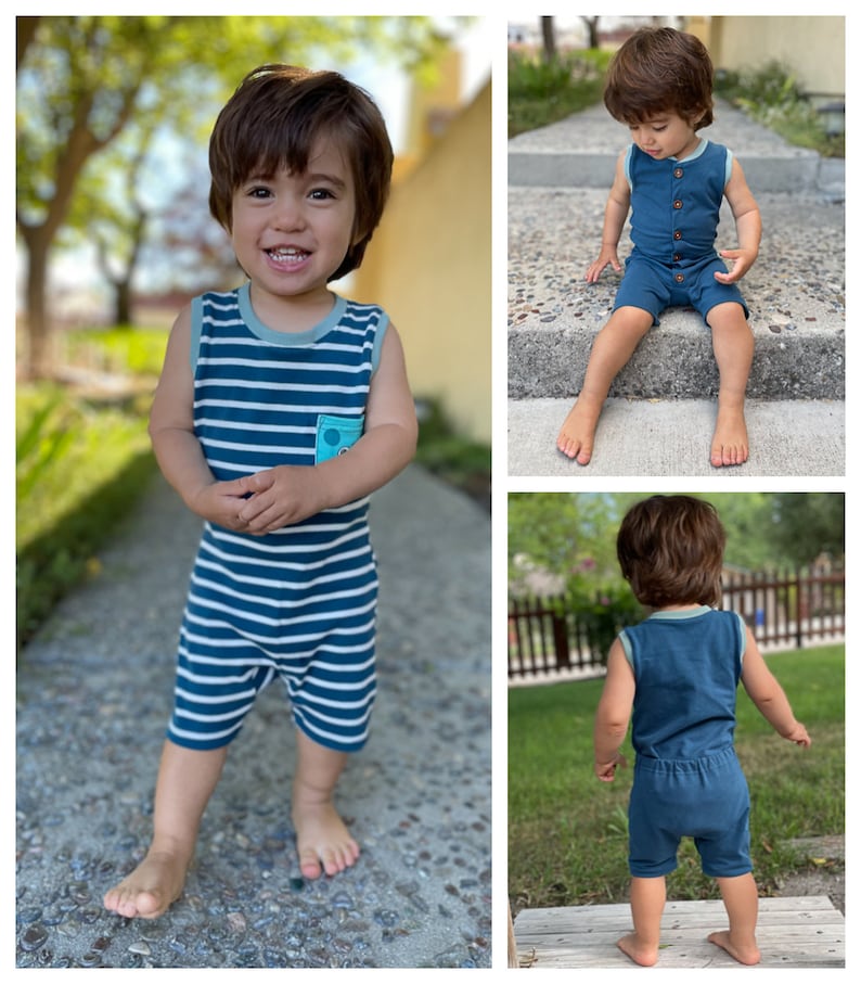 Snuggle Bug Envelope Back Romper Sewing Pattern image 8