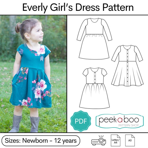 Patron de couture PDF Everly Dress