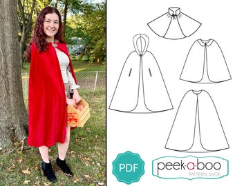 Adventure Cape Sewing Pattern | Cloak Sewing Pattern