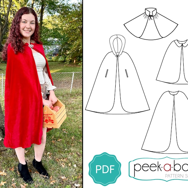 Adventure Cape Sewing Pattern | Cloak Sewing Pattern