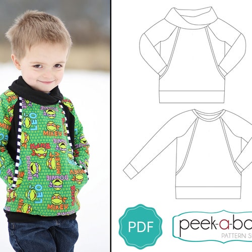 Freestyle Pullover PDF Sewing Pattern/ Kids Pullover Pattern/ - Etsy