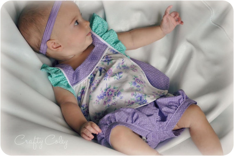 Sugar and Spice Dress and Top: Flutter Sleeve Dress Pattern, Girls Dress Pattern image 10