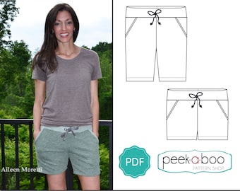 Summer Lovin' Shorts PDF Sewing Pattern: Women's Shorts Pattern