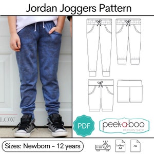 Jordan Joggers PDF Sewing Pattern image 1