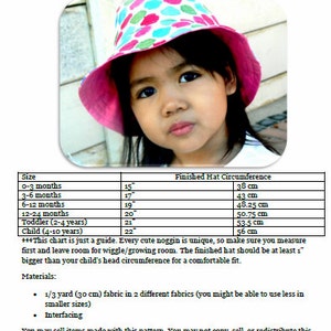 Reversible Bucket Hat: Bucket Hat Pattern, PDF Sewing Pattern image 5