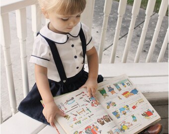 Molly Schoolgirl Blouse: Girls Blouse Pattern, Baby & Toddler Blouse Pattern