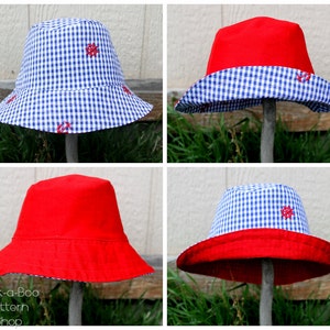 Reversible Bucket Hat: Bucket Hat Pattern, PDF Sewing Pattern image 2