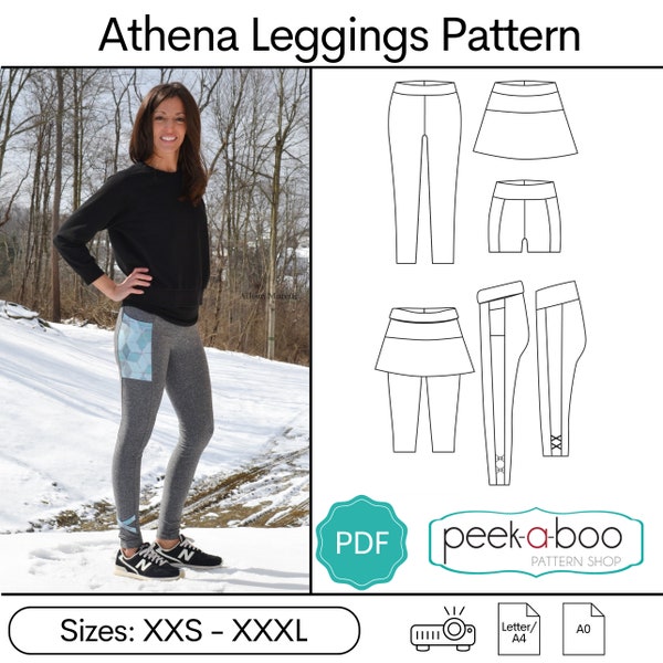 Athena Damen Leggings Muster