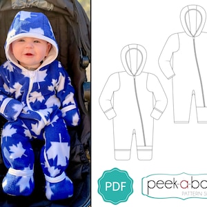 Traje de nieve térmico para niños. Traje de esquí para bebés Mono de  exterior para niños, animales del bosque. Baby Boy Warm Romper Outfit -   México