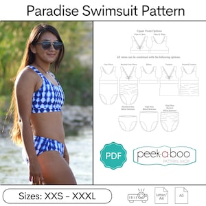 Paradise Women&#39;s Swimsuit Sewing Pattern